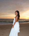 Strapless Layered Maxi Dress-dresses > maxi dress-Laventaire-Laventaire