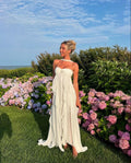 Strapless Layered Maxi Dress-dresses > maxi dress-Laventaire-Laventaire
