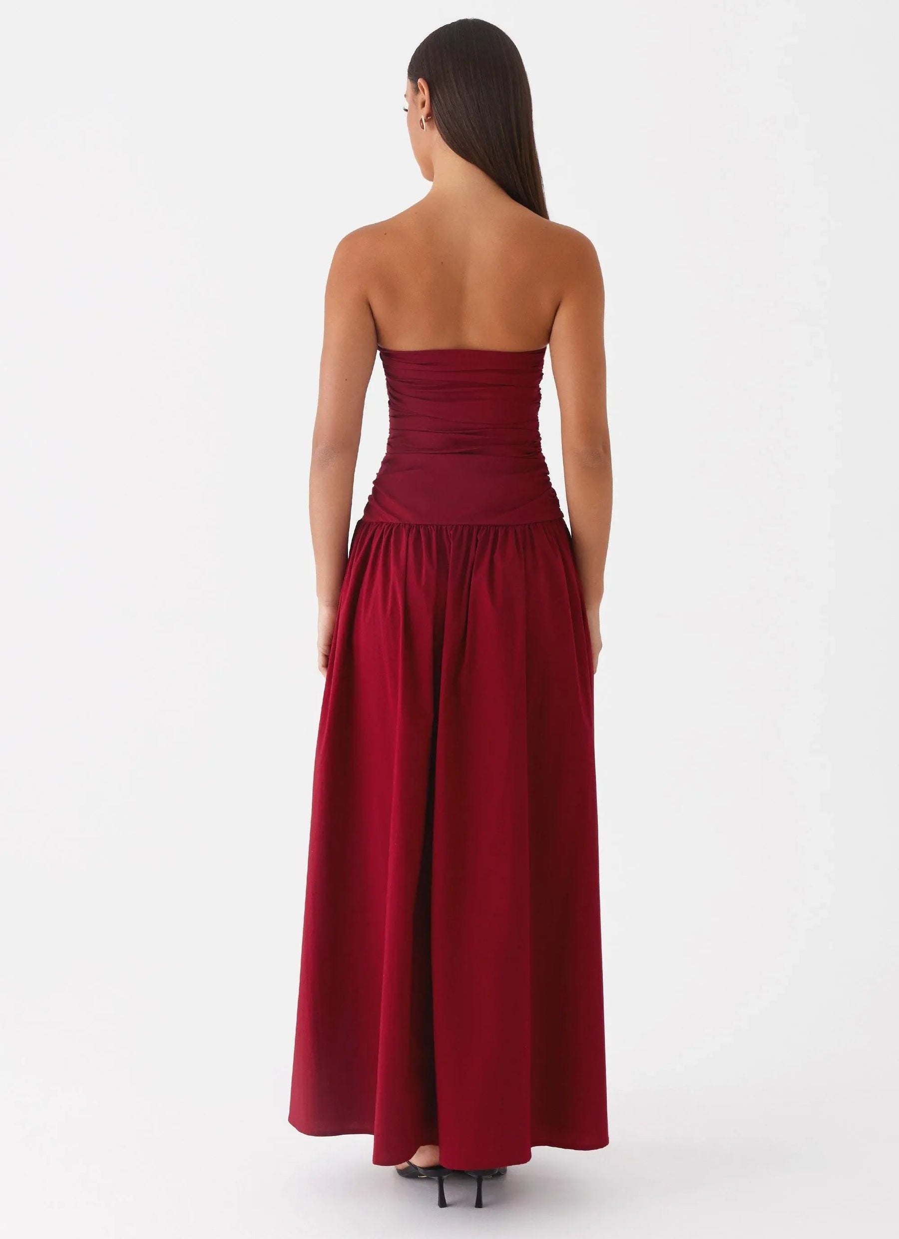 Strapless Maxi Dress-dresses > maxi dress-Laventaire-Laventaire