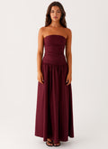 Strapless Maxi Dress-dresses > maxi dress-Laventaire-Laventaire