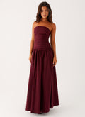Strapless Maxi Dress-dresses > maxi dress-Laventaire-Laventaire