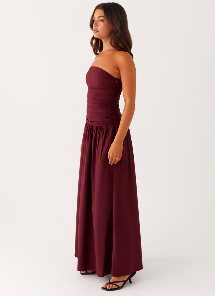 Strapless Maxi Dress-dresses > maxi dress-Laventaire-Laventaire