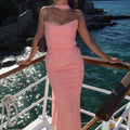 Strapless Maxi Dress-dresses > maxi dress-Laventaire-Laventaire