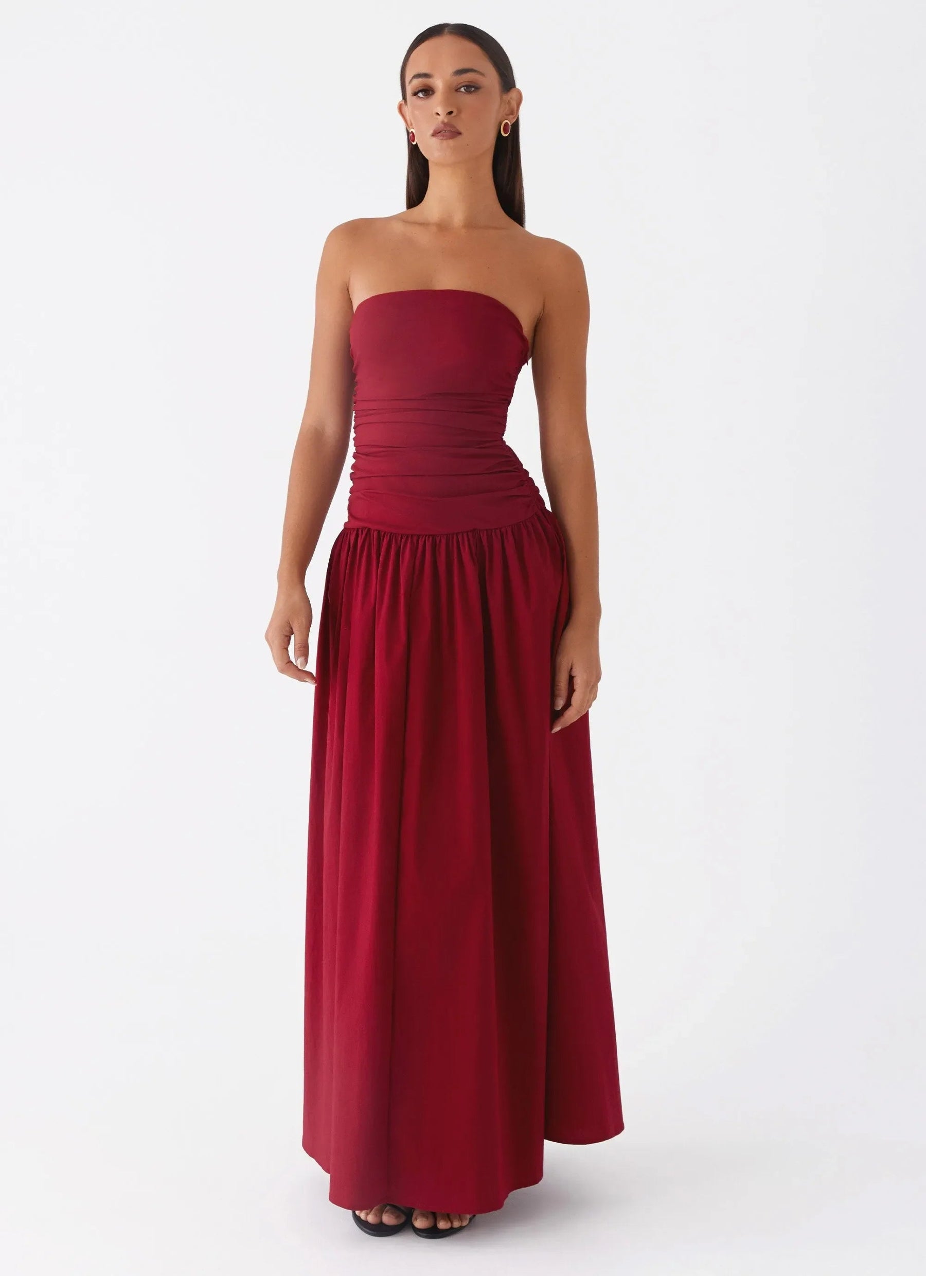 Strapless Maxi Dress-dresses > maxi dress-Laventaire-Laventaire