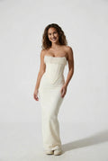 Strapless Maxi Evening Gown-dresses > evening gown-Laventaire-Laventaire