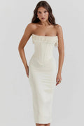 Strapless Maxi Evening Gown-dresses > evening gown-Laventaire-Laventaire