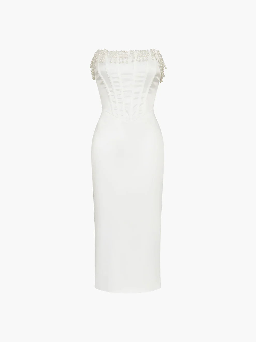 Strapless Maxi Evening Gown-dresses > evening gown-Laventaire-Laventaire