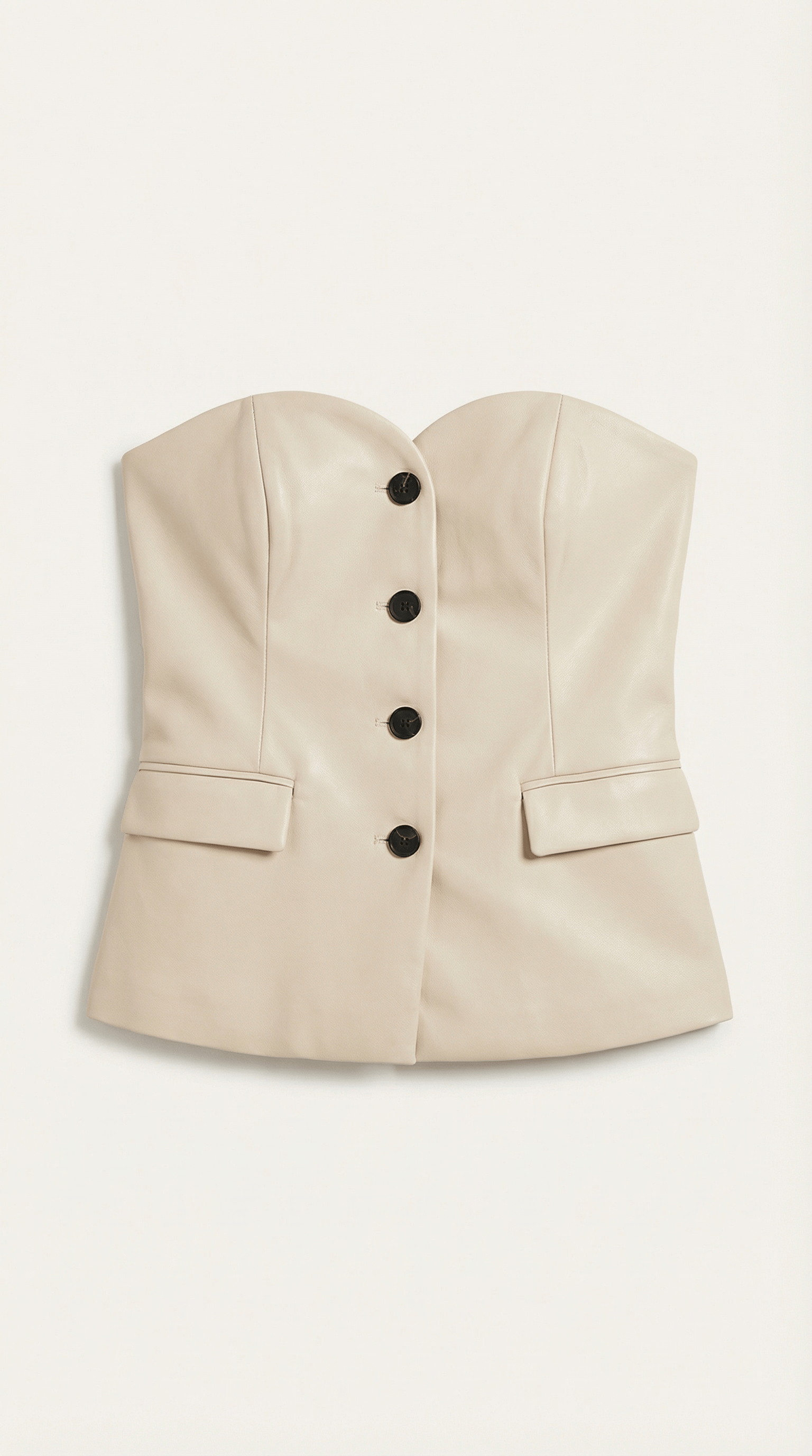 Strapless Tailored Blazer-blazers > tailored blazers-Laventaire-Laventaire