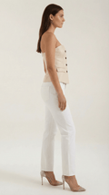 Strapless Tailored Blazer-blazers > tailored blazers-Laventaire-Laventaire