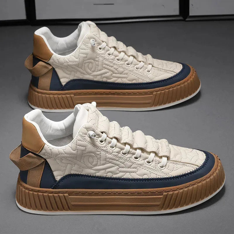 Street Style Quilted Sneakers-footwear > sneakers-Laventaire-Laventaire