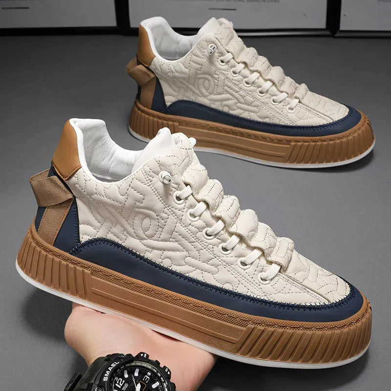 Street Style Quilted Sneakers-footwear > sneakers-Laventaire-Laventaire