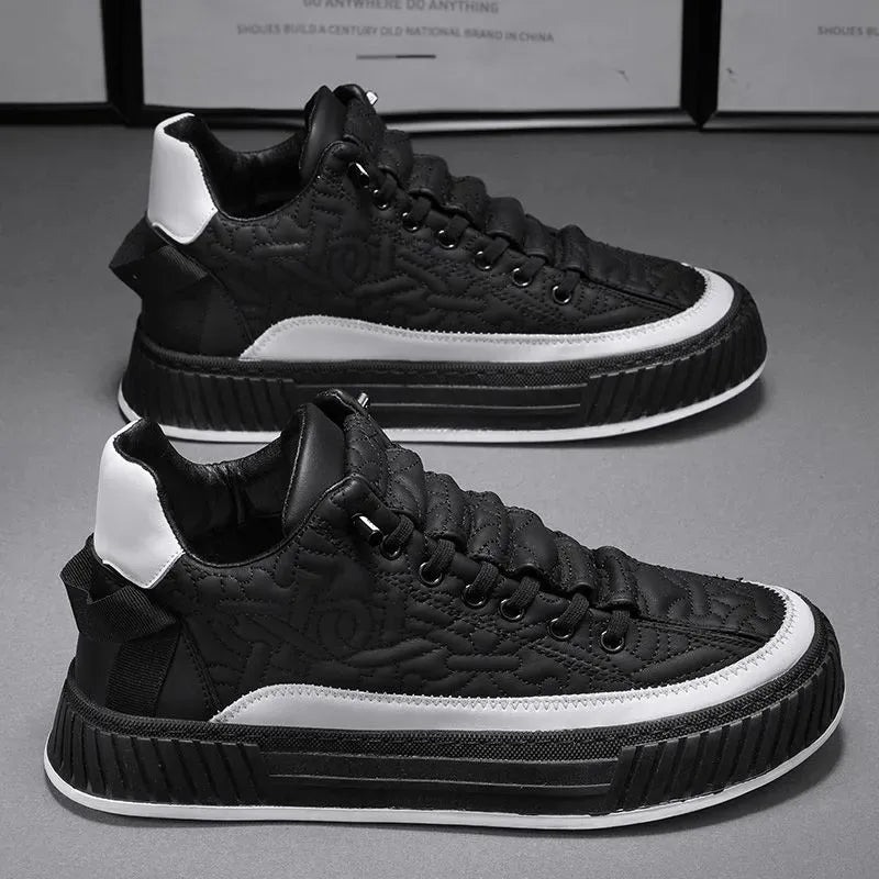 Street Style Quilted Sneakers-footwear > sneakers-Laventaire-Laventaire