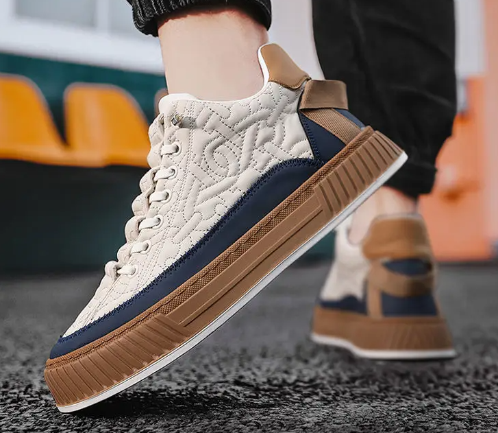 Street Style Quilted Sneakers-footwear > sneakers-Laventaire-Laventaire