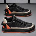Street Style Quilted Sneakers-footwear > sneakers-Laventaire-Orange-38-Laventaire