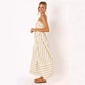 Striped Midi Dress-dresses > midi dress-Laventaire-Laventaire
