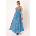 Striped Midi Dress-dresses > midi dress-Laventaire-Laventaire
