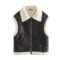 Structured Sleeveless Vest-vest > sleeveless vest-Laventaire-Laventaire