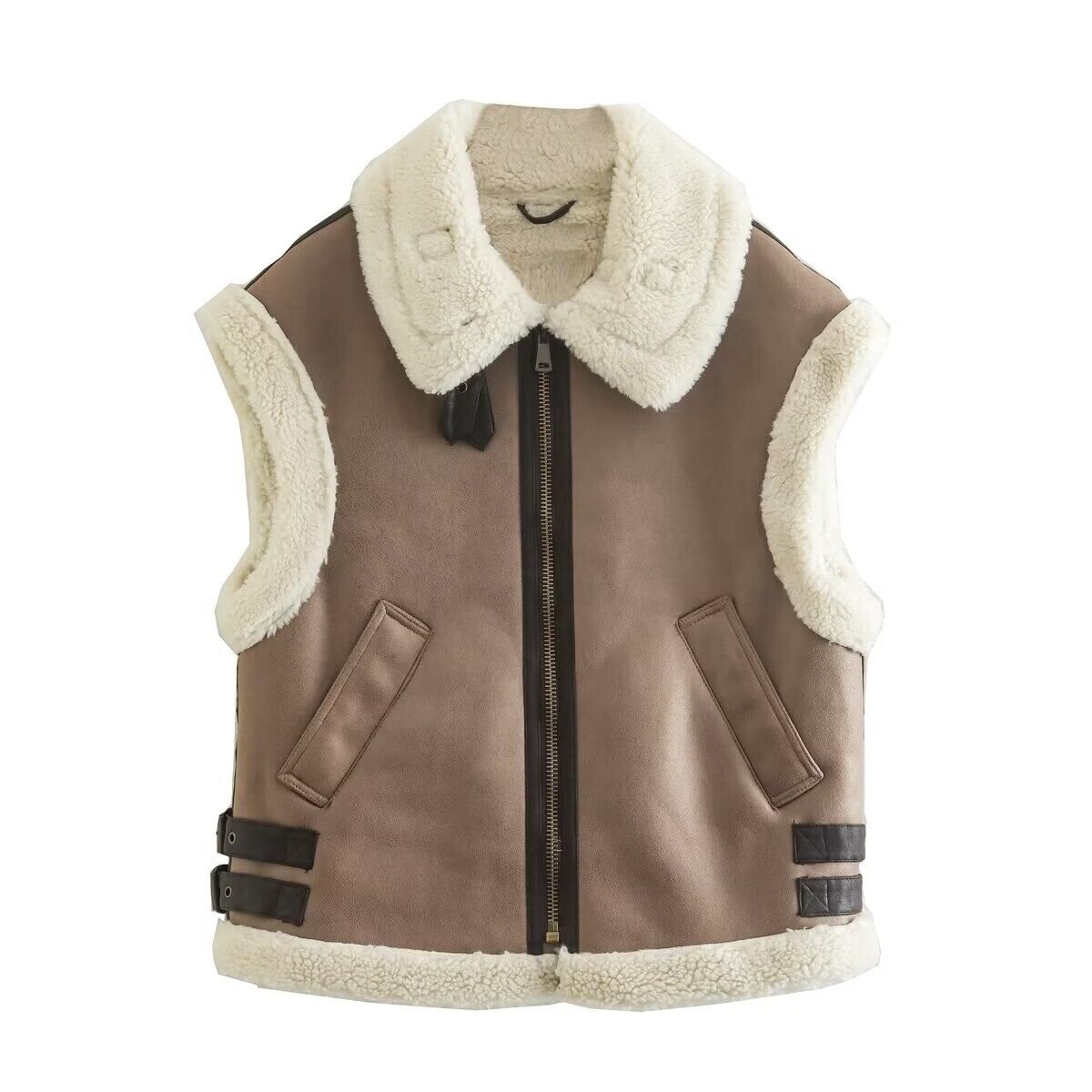 Structured Sleeveless Vest-vest > sleeveless vest-Laventaire-Laventaire