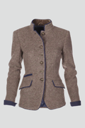 Structured Stand Collar Jacket-jackets > structured jackets-Laventaire-Laventaire