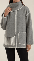 Stylish Casual Wrap Jacket-outerwear > jackets > wrap jacket-Laventaire-Laventaire