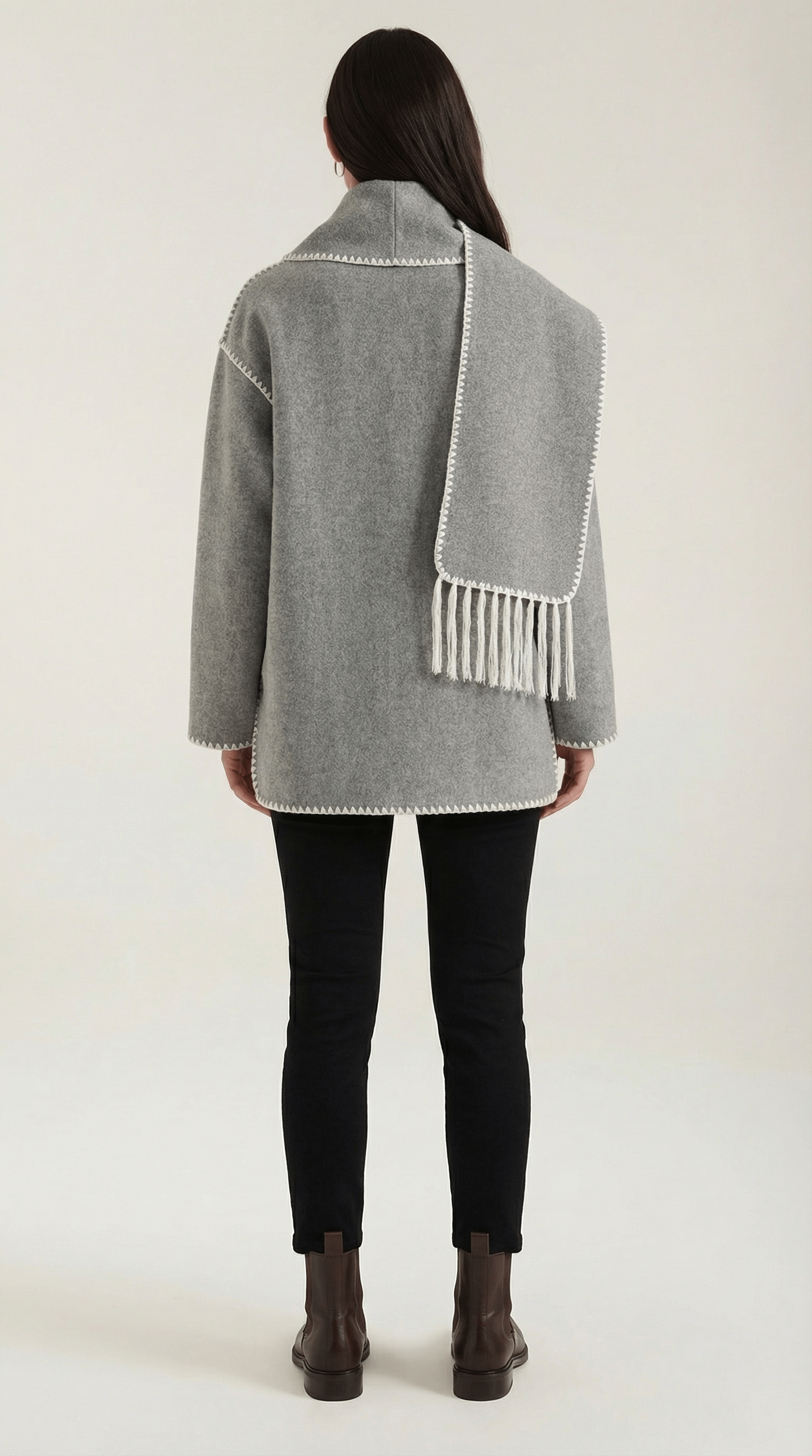 Stylish Casual Wrap Jacket-outerwear > jackets > wrap jacket-Laventaire-Laventaire