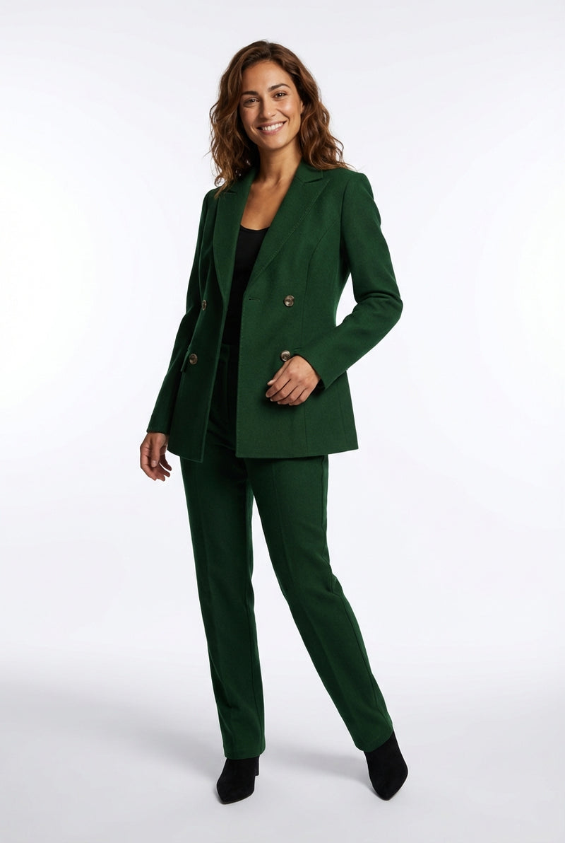 Suit Set Blazer Trousers-suits > suit set-Laventaire-Dark Green-S-Laventaire