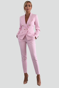 Suit Set Trousers Blazer-suits > suit set-Laventaire-Pink-S-Laventaire