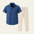 Summer Co-Ord Lounge Set-sets > casual set-Laventaire-Blue-S-Laventaire