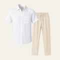 Summer Co-Ord Lounge Set-sets > casual set-Laventaire-White-S-Laventaire