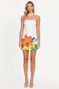 Summer Mini Dress-dresses > mini dress-Laventaire-White-S-Laventaire