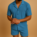 Summer Outfit Two-Piece Set-outfits > two-piece outfits-Laventaire-Blue-S-Laventaire