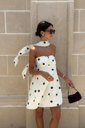 Summer Polka Dot Dress-dresses > mini dress-Laventaire-Laventaire
