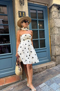 Summer Polka Dot Dress-dresses > mini dress-Laventaire-Laventaire