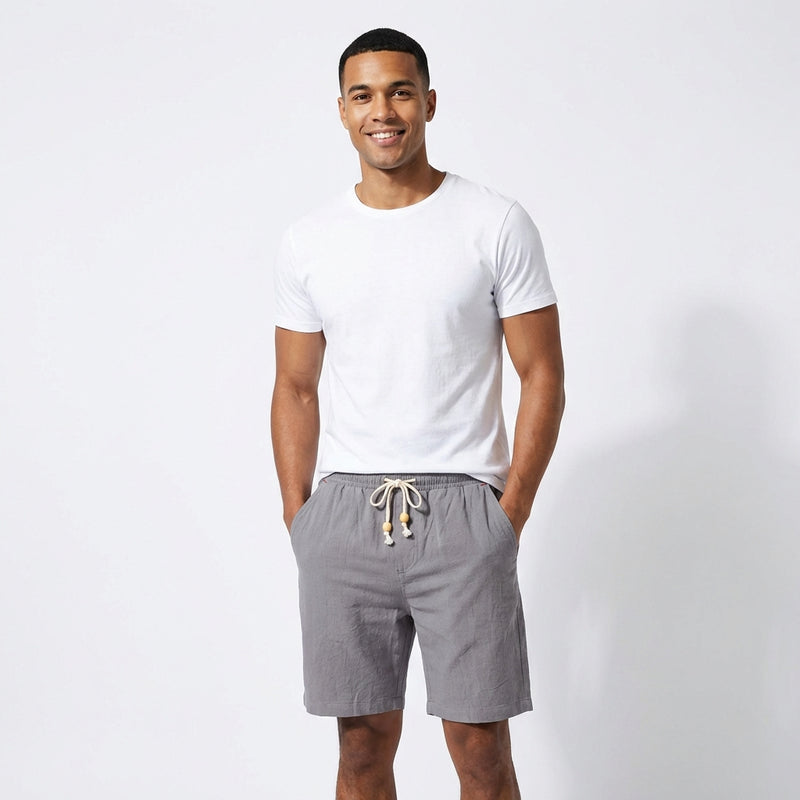 Summer Relaxed Shorts-shorts > casual shorts-Laventaire-Gray-XS-Laventaire