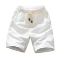 Summer Relaxed Shorts-shorts > casual shorts-Laventaire-White-XS-Laventaire