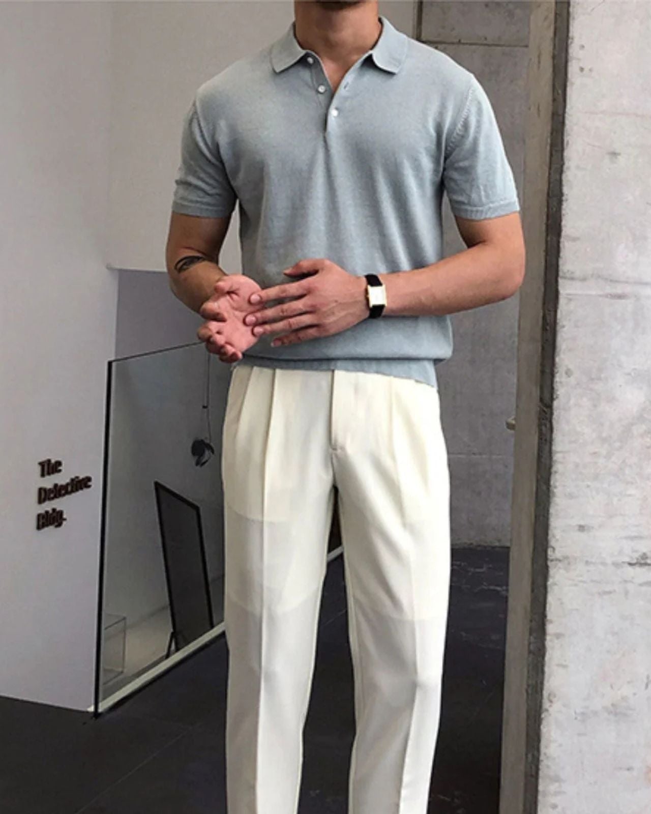 Summer Slim Fit Polo Shirt-shirts > polo shirts-Laventaire-Laventaire