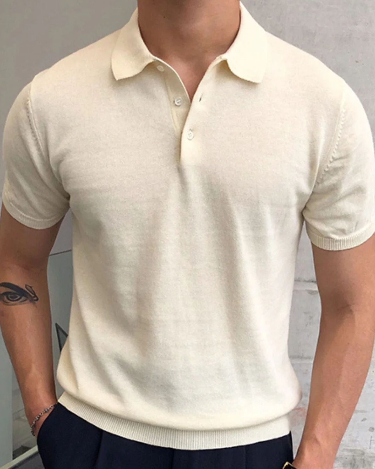 Summer Slim Fit Polo Shirt-shirts > polo shirts-Laventaire-Laventaire