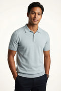 Summer Slim Fit Polo Shirt-shirts > polo shirts-Laventaire-Light Blue-M-Laventaire