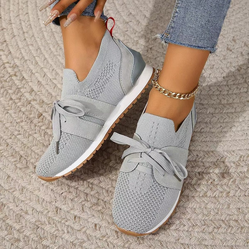 Summer Walking Shoes-shoes > walking shoes-Laventaire-Light Gray-36-Laventaire