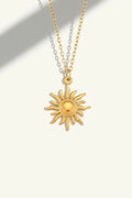 Sun Pendant Necklace-jewelry > necklaces > pendant necklaces-Laventaire-Laventaire