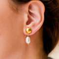 Synthetic Pearl Earrings-jewelry > earrings > drop earrings-Laventaire-Laventaire