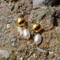 Synthetic Pearl Earrings-jewelry > earrings > drop earrings-Laventaire-Laventaire