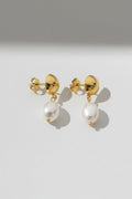 Synthetic Pearl Earrings-jewelry > earrings > drop earrings-Laventaire-Laventaire