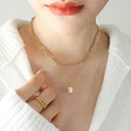 Synthetic Pearl Necklace Accent-jewelry > necklace-Laventaire-Laventaire
