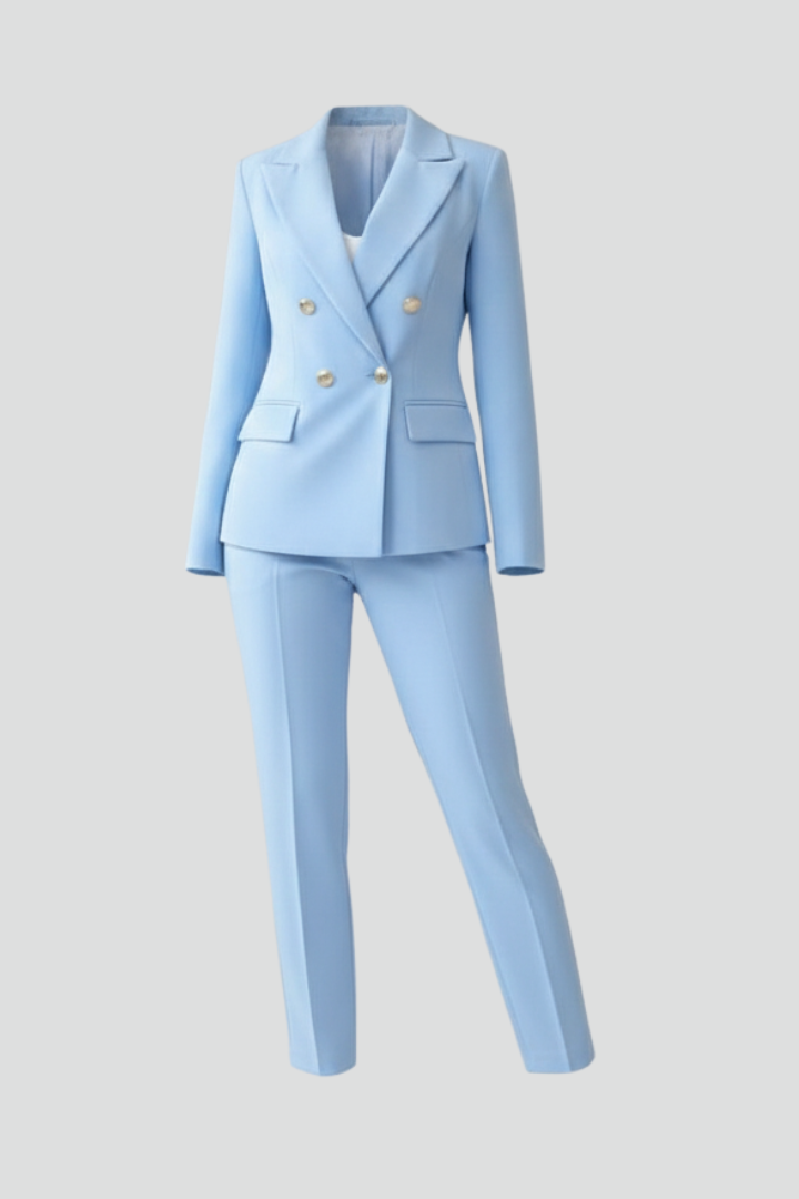Tailored Blazer Trousers Set-suits > women's suit set-Laventaire-Laventaire
