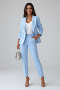 Tailored Blazer Trousers Set-suits > women's suit set-Laventaire-Laventaire