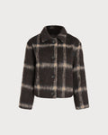 Tailored Checkered Jacket-jackets > tailored jackets-Laventaire-Laventaire