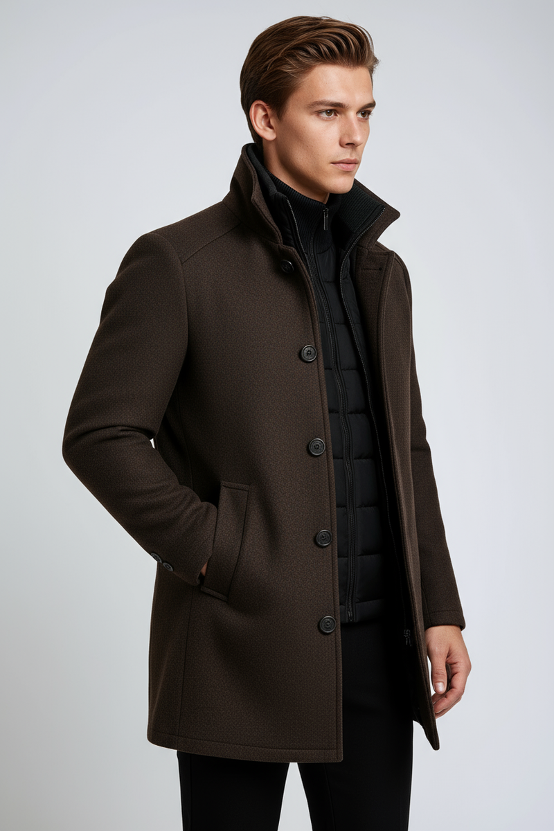Tailored Collared Coat-coats > tailored coat-Laventaire-Laventaire