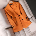 Tailored Double-Breasted Blazer-blazers > double-breasted blazers-Laventaire-Laventaire