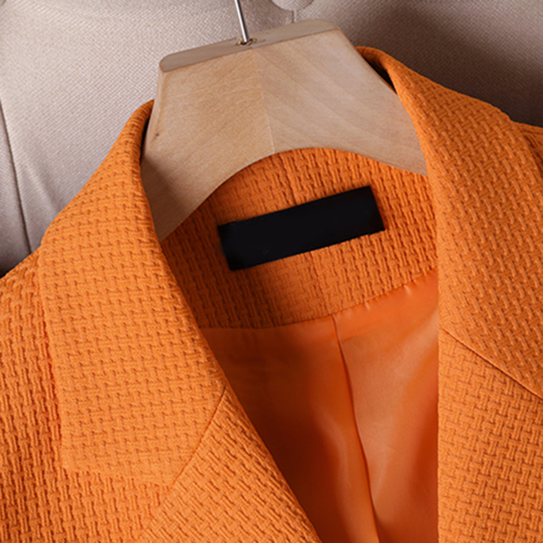 Tailored Double-Breasted Blazer-blazers > double-breasted blazers-Laventaire-Laventaire